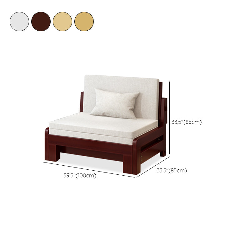 スカンジナビアの枕にはソファベッドが含まれていました33 "wソリッドウッドスリーパーソファ