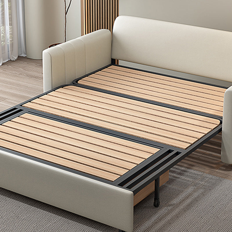 Contemporary Pillow Included Sleeper Sofa Faux leather Sofa Bed Clearhalo 'furn' 'furn_futons' 'Furniture' 'Futons & Daybeds' 'Futons' 'Living Room Furniture' 7742037