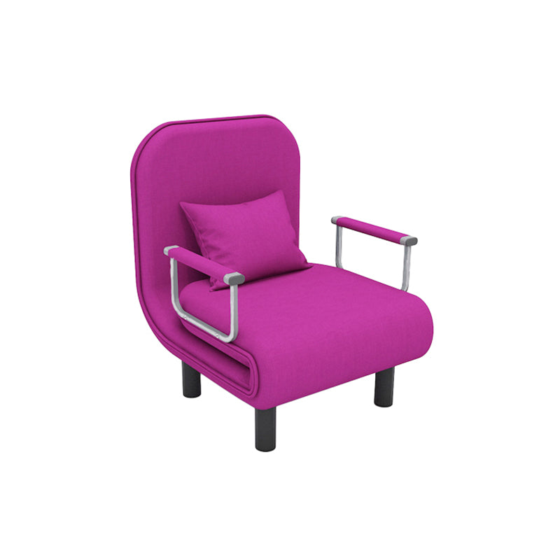 Removable Cushions Sleeper Sofa Contemporary Square Arms Sofa Bed Rose Red Clearhalo 'furn' 'furn_futons' 'Furniture' 'Futons & Daybeds' 'Futons' 'Living Room Furniture' 7742120