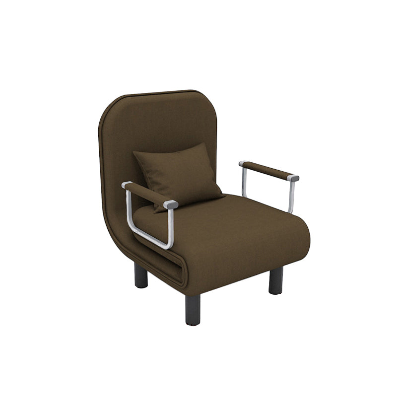 Removable Cushions Sleeper Sofa Contemporary Square Arms Sofa Bed 31.5"L x 28"W x 32"H Coffee Clearhalo 'furn' 'furn_futons' 'Furniture' 'Futons & Daybeds' 'Futons' 'Living Room Furniture' 7742123