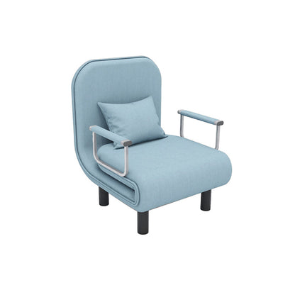 Removable Cushions Sleeper Sofa Contemporary Square Arms Sofa Bed Blue Clearhalo 'furn' 'furn_futons' 'Furniture' 'Futons & Daybeds' 'Futons' 'Living Room Furniture' 7742125