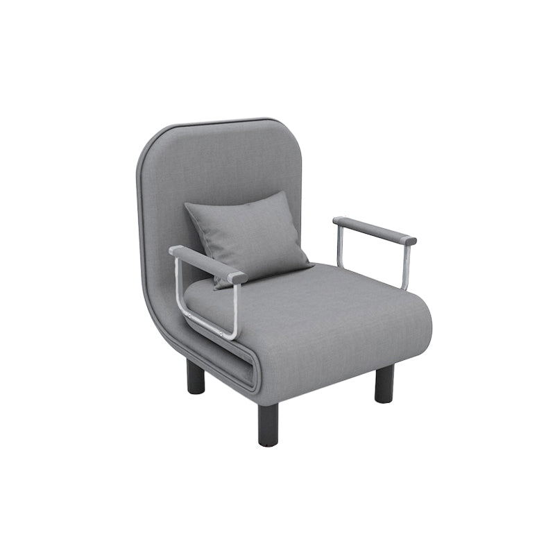 Removable Cushions Sleeper Sofa Contemporary Square Arms Sofa Bed Gray Clearhalo 'furn' 'furn_futons' 'Furniture' 'Futons & Daybeds' 'Futons' 'Living Room Furniture' 7742127