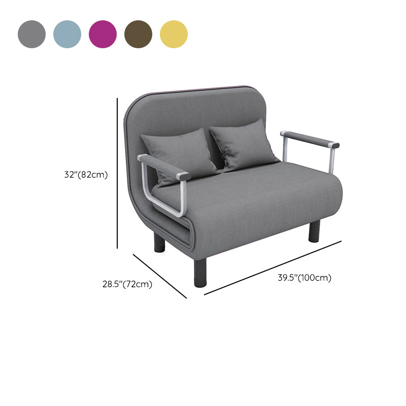 Removable Cushions Sleeper Sofa Contemporary Square Arms Sofa Bed Clearhalo 'furn' 'furn_futons' 'Furniture' 'Futons & Daybeds' 'Futons' 'Living Room Furniture' 7742146