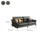 Modern Pillowed Back Cushions Black Sectional Flared Arm Chesterfield Sectional Clearhalo 'furn' 'furn_sectionals' 'Furniture' 'Living Room Furniture' 'Sectionals' 7742395
