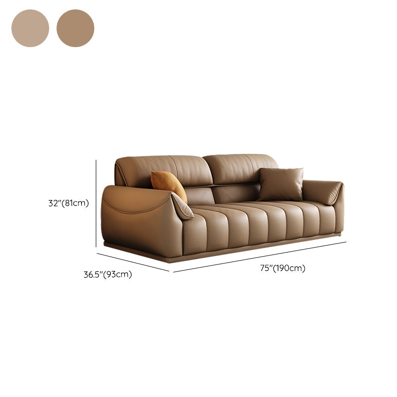 Contemporary Sectional with Pillow Top Arm Living Room Sectional sofa Clearhalo 'furn' 'furn_sectionals' 'Furniture' 'Living Room Furniture' 'Sectionals' 7742483
