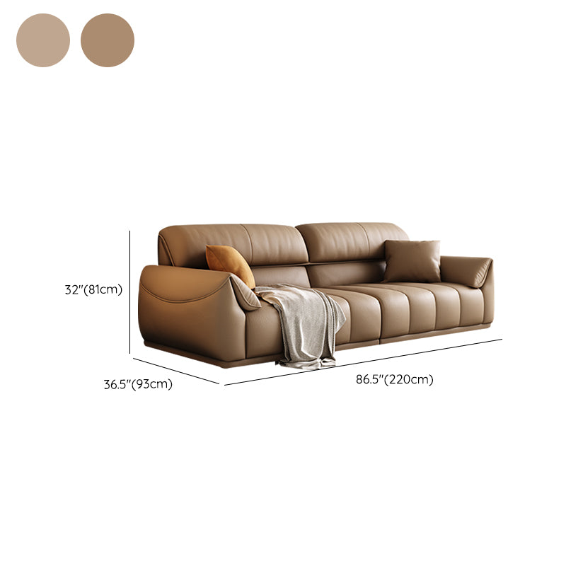 Contemporary Sectional with Pillow Top Arm Living Room Sectional sofa Clearhalo 'furn' 'furn_sectionals' 'Furniture' 'Living Room Furniture' 'Sectionals' 7742484