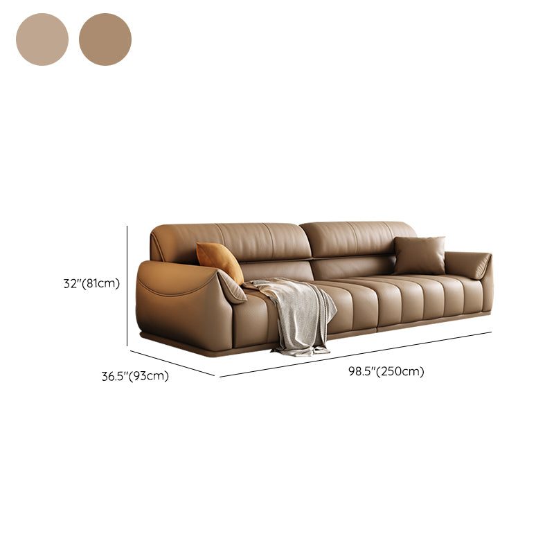 Contemporary Sectional with Pillow Top Arm Living Room Sectional sofa Clearhalo 'furn' 'furn_sectionals' 'Furniture' 'Living Room Furniture' 'Sectionals' 7742485
