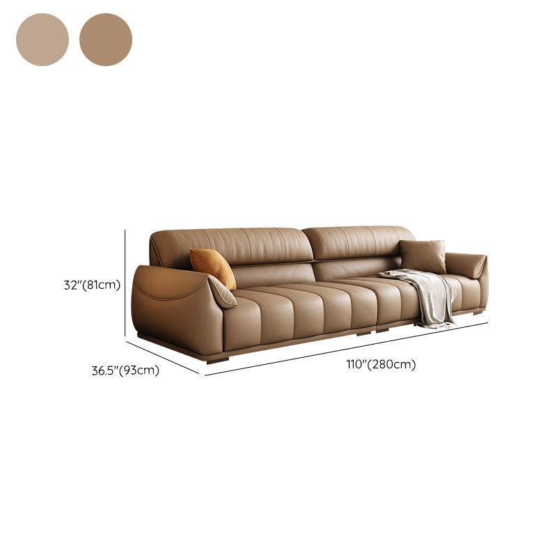 Contemporary Sectional with Pillow Top Arm Living Room Sectional sofa Clearhalo 'furn' 'furn_sectionals' 'Furniture' 'Living Room Furniture' 'Sectionals' 7742486