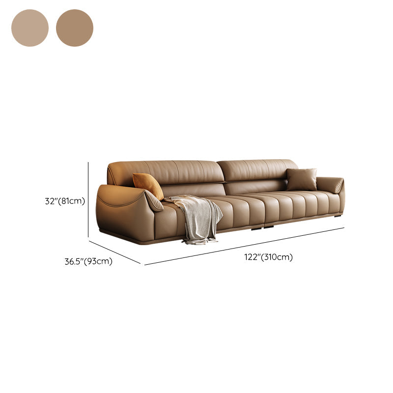 Contemporary Sectional with Pillow Top Arm Living Room Sectional sofa Clearhalo 'furn' 'furn_sectionals' 'Furniture' 'Living Room Furniture' 'Sectionals' 7742487