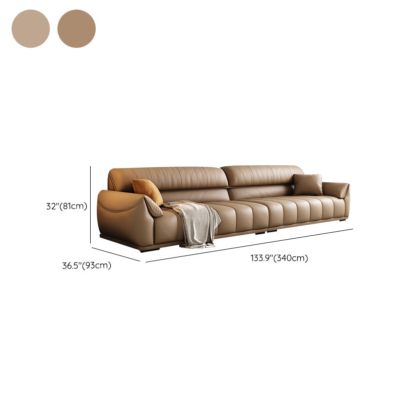 Contemporary Sectional with Pillow Top Arm Living Room Sectional sofa Clearhalo 'furn' 'furn_sectionals' 'Furniture' 'Living Room Furniture' 'Sectionals' 7742488