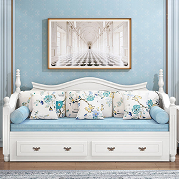 Scandinavisch massief houten slaapbank opslagbank met afneembare matras