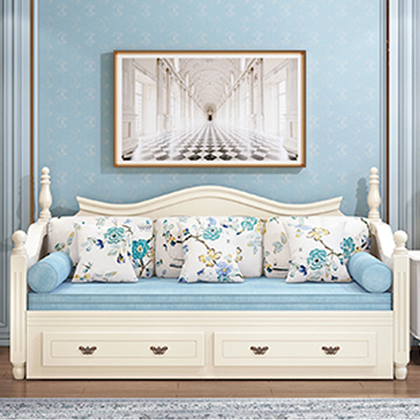 Scandinavisch massief houten slaapbank opslagbank met afneembare matras