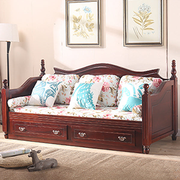 Scandinavisch massief houten slaapbank opslagbank met afneembare matras