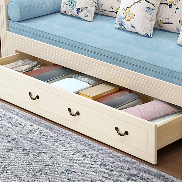 Scandinavisch massief houten slaapbank opslagbank met afneembare matras