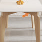 Modern Rectangular Dining Table White Stone Tabletop for Living Room