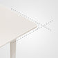 Modern Rectangular Dining Table White Stone Tabletop with Wood Legs Clearhalo 'Dining Tables & Seating' 'Dining Tables' 'dining_table' 'furn' 'furn_dining_table' 'Furniture' 'Kitchen & Dining Furniture' 7747086