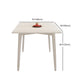Modern Rectangular Dining Table White Stone Tabletop with Wood Legs Clearhalo 'Dining Tables & Seating' 'Dining Tables' 'dining_table' 'furn' 'furn_dining_table' 'Furniture' 'Kitchen & Dining Furniture' 7747092