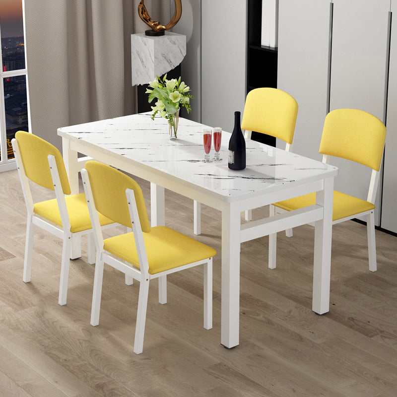 Modern Rectangular Dining Table Wooden Tabletop for Living Room Clearhalo 'Dining Tables & Seating' 'Dining Tables' 'dining_table' 'furn' 'furn_dining_table' 'Furniture' 'Kitchen & Dining Furniture' 7747099