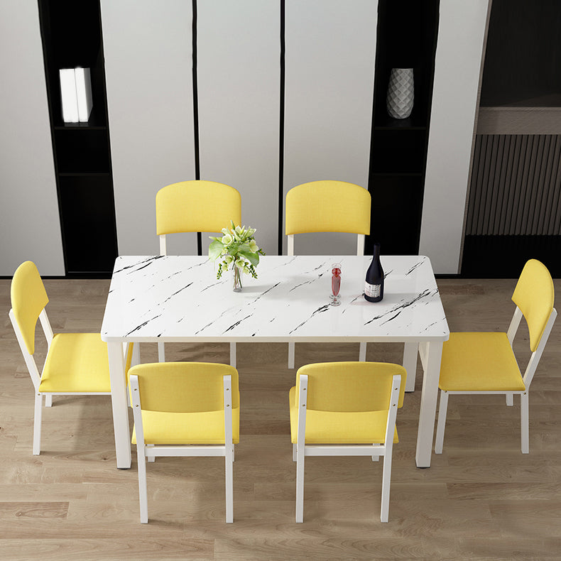 Modern Rectangular Dining Table Wooden Tabletop for Living Room Clearhalo 'Dining Tables & Seating' 'Dining Tables' 'dining_table' 'furn' 'furn_dining_table' 'Furniture' 'Kitchen & Dining Furniture' 7747104