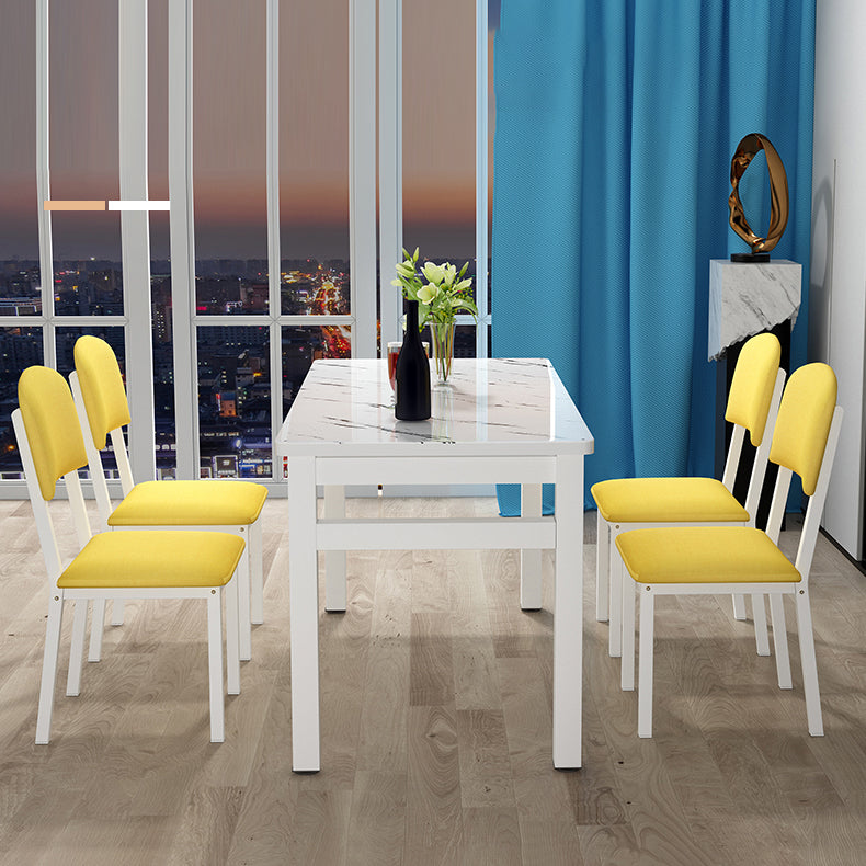 Modern Rectangular Dining Table Wooden Tabletop for Living Room Clearhalo 'Dining Tables & Seating' 'Dining Tables' 'dining_table' 'furn' 'furn_dining_table' 'Furniture' 'Kitchen & Dining Furniture' 7747106