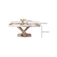 Rectangular Luxury White Stone Top Dining Table with Metal Pedestal Clearhalo 'Dining Tables & Seating' 'Dining Tables' 'dining_table' 'furn' 'furn_dining_table' 'Furniture' 'Kitchen & Dining Furniture' 7747135