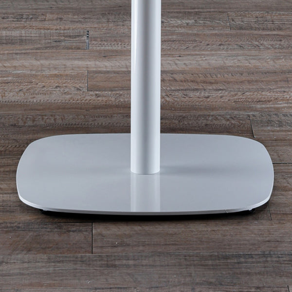 Modern Square Dining Table Wood Tabletop with Steel Pedestal Base Clearhalo 'Dining Tables & Seating' 'Dining Tables' 'dining_table' 'furn' 'furn_dining_table' 'Furniture' 'Kitchen & Dining Furniture' 7747155