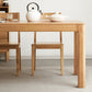 Modern Style Rectangle Oak Solid Wood Dining Table in Natural Clearhalo 'Dining Tables & Seating' 'Dining Tables' 'dining_table' 'furn' 'furn_dining_table' 'Furniture' 'Kitchen & Dining Furniture' 7747201