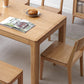 Modern Style Rectangle Oak Solid Wood Dining Table in Natural Clearhalo 'Dining Tables & Seating' 'Dining Tables' 'dining_table' 'furn' 'furn_dining_table' 'Furniture' 'Kitchen & Dining Furniture' 7747202