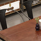 Retro Industrial Style Rectangular Solid Wood Dining Table for Coffee House and Milk Tea