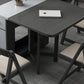Modern Style Rectangle Folding Dining Table, 59" x 31.5" x 29.3"