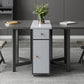 Modern Style Rectangle Folding Dining Table, 59" x 31.5" x 29.3"