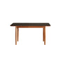 Simplicity Style Rectangle Stone Fixed Dinner Table with 4-foot Black 55.1"L x 33.5"W x 29.5"H Without Chairs Clearhalo 'Dining Tables & Seating' 'Dining Tables' 'dining_table' 'furn' 'furn_dining_table' 'Furniture' 'Kitchen & Dining Furniture' 7747255