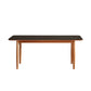 Simplicity Style Rectangle Stone Fixed Dinner Table with 4-foot Black 70.9"L x 33.5"W x 29.5"H Without Chairs Clearhalo 'Dining Tables & Seating' 'Dining Tables' 'dining_table' 'furn' 'furn_dining_table' 'Furniture' 'Kitchen & Dining Furniture' 7747258