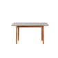 Simplicity Style Rectangle Stone Fixed Dinner Table with 4-foot White 47.2"L x 29.5"W x 29.5"H Without Chairs Clearhalo 'Dining Tables & Seating' 'Dining Tables' 'dining_table' 'furn' 'furn_dining_table' 'Furniture' 'Kitchen & Dining Furniture' 7747260