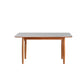Simplicity Style Rectangle Stone Fixed Dinner Table with 4-foot White 55.1"L x 33.5"W x 29.5"H Without Chairs Clearhalo 'Dining Tables & Seating' 'Dining Tables' 'dining_table' 'furn' 'furn_dining_table' 'Furniture' 'Kitchen & Dining Furniture' 7747262