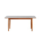 Simplicity Style Rectangle Stone Fixed Dinner Table with 4-foot White 63"L x 33.5"W x 29.5"H Without Chairs Clearhalo 'Dining Tables & Seating' 'Dining Tables' 'dining_table' 'furn' 'furn_dining_table' 'Furniture' 'Kitchen & Dining Furniture' 7747264