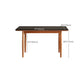 Simplicity Style Rectangle Stone Fixed Dinner Table with 4-foot Clearhalo 'Dining Tables & Seating' 'Dining Tables' 'dining_table' 'furn' 'furn_dining_table' 'Furniture' 'Kitchen & Dining Furniture' 7747270