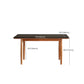 Simplicity Style Rectangle Stone Fixed Dinner Table with 4-foot Clearhalo 'Dining Tables & Seating' 'Dining Tables' 'dining_table' 'furn' 'furn_dining_table' 'Furniture' 'Kitchen & Dining Furniture' 7747271