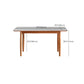 Simplicity Style Rectangle Stone Fixed Dinner Table with 4-foot Clearhalo 'Dining Tables & Seating' 'Dining Tables' 'dining_table' 'furn' 'furn_dining_table' 'Furniture' 'Kitchen & Dining Furniture' 7747275