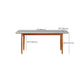 Simplicity Style Rectangle Stone Fixed Dinner Table with 4-foot Clearhalo 'Dining Tables & Seating' 'Dining Tables' 'dining_table' 'furn' 'furn_dining_table' 'Furniture' 'Kitchen & Dining Furniture' 7747277