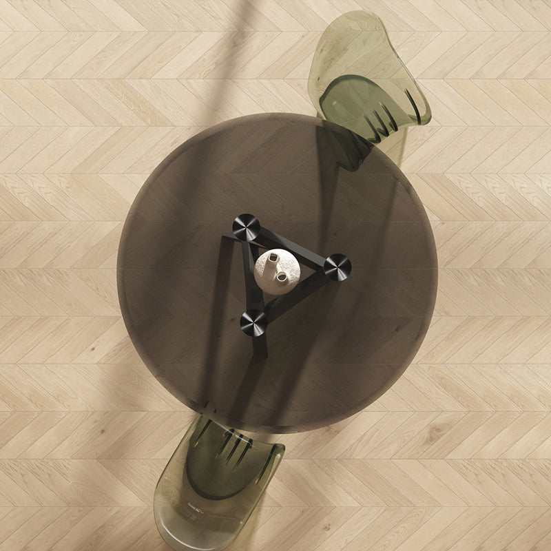 1/2/3 Piece Round Shape Tempered Glass Dining Room Furniture Set Clearhalo 'Dining Room Sets' 'Dining Tables & Seating' 'dining_room_set' 'furn' 'furn_dining_room_set' 'Furniture' 'Kitchen & Dining Furniture' 7747317