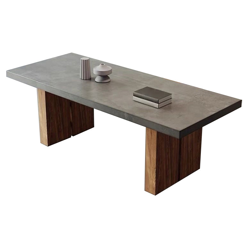 椅子付きの現代的なスタイルの長方形の堅実な木製ダイニングテーブル