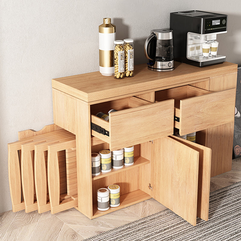 1/3/5 Stück zeitgenössischer Holz -Esszimmerstuhl und Tischset