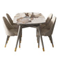 1/5/7 Piece Contemporary Dining Room Table and Chair Set for Home Clearhalo 'Dining Room Sets' 'Dining Tables & Seating' 'dining_room_set' 'furn' 'furn_dining_room_set' 'Furniture' 'Kitchen & Dining Furniture' 7747436