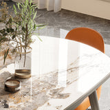 1/5/7 Piece Contemporary Dining Room Table and Chair Set for Home Clearhalo 'Dining Room Sets' 'Dining Tables & Seating' 'dining_room_set' 'furn' 'furn_dining_room_set' 'Furniture' 'Kitchen & Dining Furniture' 7747437