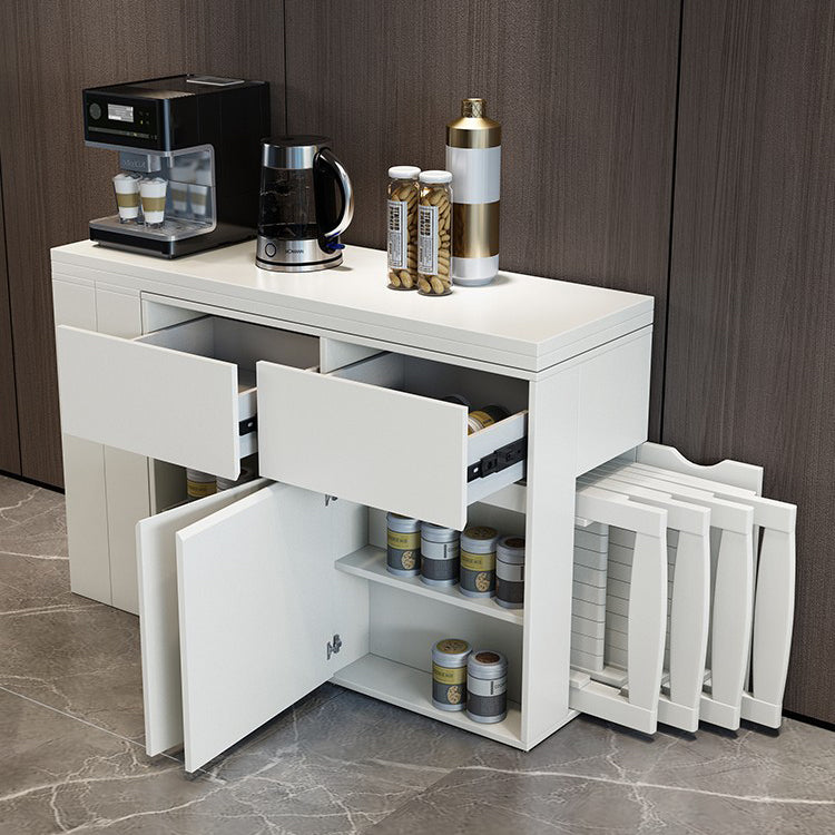 1/3/5 piezas Silla de comedor de estilo contemporáneo de madera y mesa