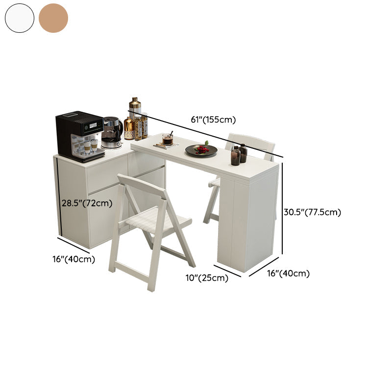 1/3/5 piezas Silla de comedor de estilo contemporáneo de madera y mesa