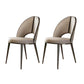 Silla de comedor lateral de cuero sinté de faux contemporáneo interiores