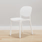 Modern Dining Room Plastic Open Back Stackable Dining Side Chair White 1 Piece Clearhalo 'Dining Chairs' 'Dining Tables & Seating' 'dining_chair' 'furn' 'furn_dining_chair' 'Furniture' 'Kitchen & Dining Furniture' 7747634