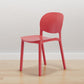 Modern Dining Room Plastic Open Back Stackable Dining Side Chair Red 1 Piece Clearhalo 'Dining Chairs' 'Dining Tables & Seating' 'dining_chair' 'furn' 'furn_dining_chair' 'Furniture' 'Kitchen & Dining Furniture' 7747654